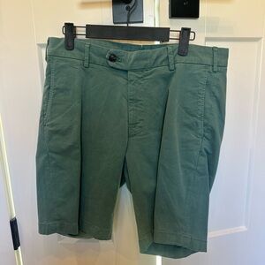 Peter Millar Forest Green Flat Front Shorts